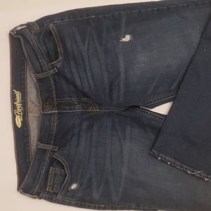 Old Navy Women's Mid-rise Ripped Boyfriend Straight Jean